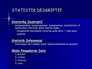 STATISTIK DESKRIPTIF