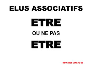 ELUS ASSOCIATIFS