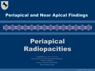 Periapical and Near Apical Findings