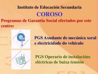 Instituto de Educación Secundaria COROSO