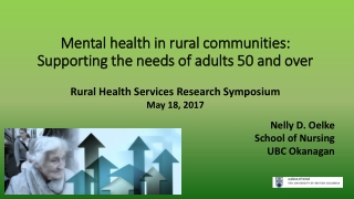 Mental health in rural communities: Supporting the needs of adults 50 and over