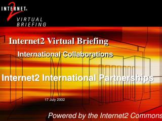 Internet2 Virtual Briefing