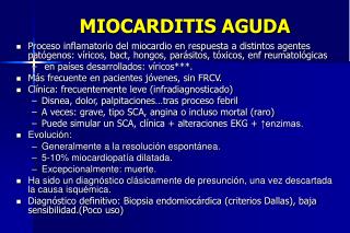 MIOCARDITIS AGUDA