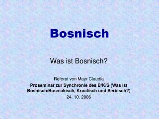 Bosnisch