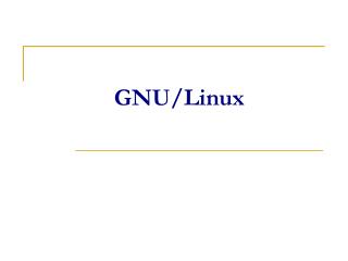 GNU/Linux