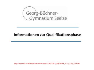 Informationen zur Qualifikationsphase