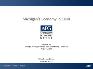 Michigan’s Economy in Crisis