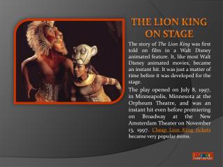 The Lion King Tickets