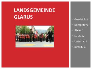 LANDSGEMEINDE GLARUS