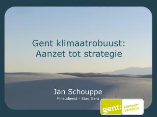 Gent klimaatrobuust: Aanzet tot strategie