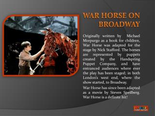 War Horse Tickets