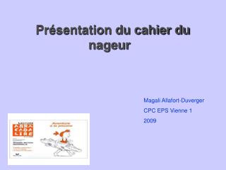 Présentation du cahier du nageur