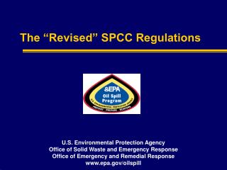 The “Revised” SPCC Regulations
