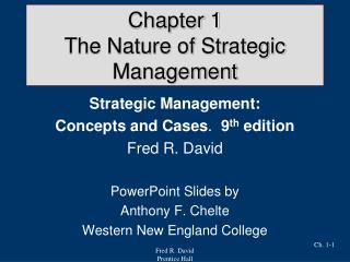 Chapter 1 The Nature of Strategic Management