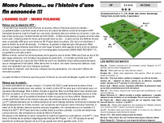 Momo Pulmone… ou l’histoire d’une fin annoncée !!! L’HOMME CLEF : MOMO PULMONE