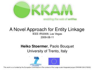 A Novel Approach for Entity Linkage