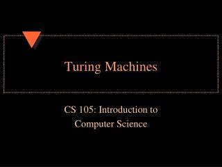 Turing Machines