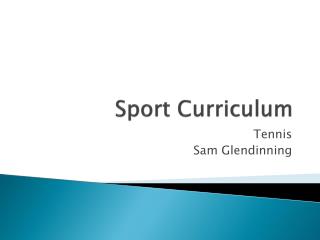 Sport Curriculum