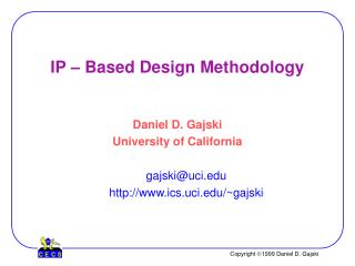 IP – Based Design Methodology