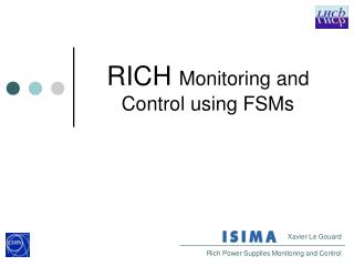 RICH Monitoring and Control using FSMs