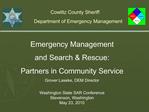 Cowlitz County Sheriff Department of Emergency Management
