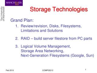 Storage Technologies