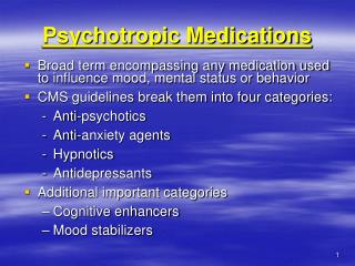 Psychotropic Medications