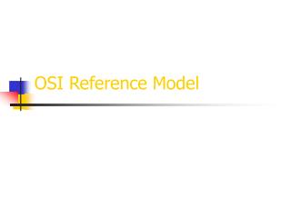 OSI Reference Model