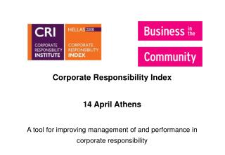 Corporate Responsibility Index 14 April Athens