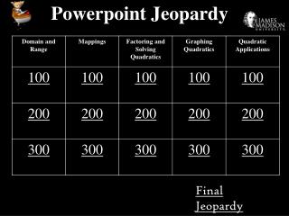 Powerpoint Jeopardy