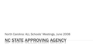 NC State Approving Agency