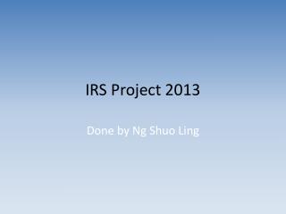 IRS Project 2013