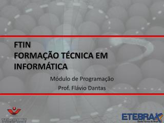 FTIN Formação Técnica em Informática