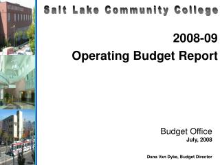 2008-09 Operating Budget Report