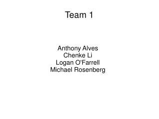 Team 1