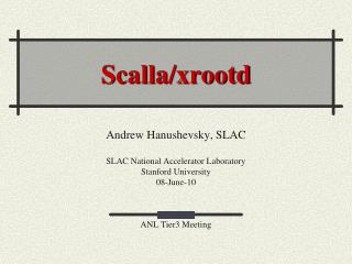 Scalla/xrootd