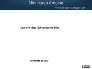 Mini-curso Arduino brasilrobotics.blogspot