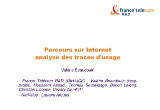 Parcours sur Internet analyse des traces d’usage