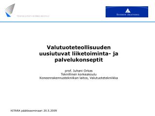 KITARA päätösseminaari 20.5.2009