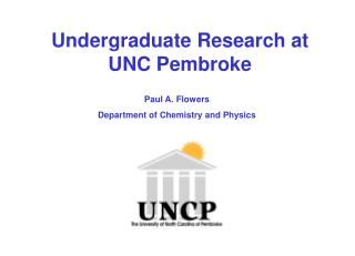 Undergraduate Research at UNC Pembroke