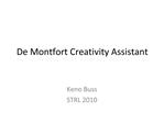 De Montfort Creativity Assistant