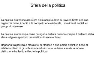 Sfera della politica