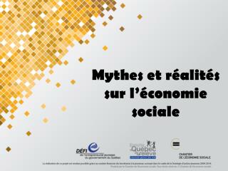 Mythes et réalités sur l’économie sociale