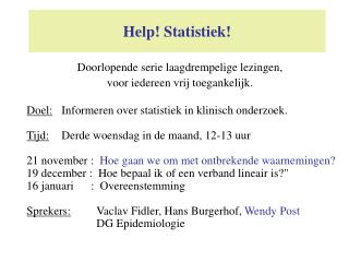 Help! Statistiek!