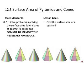 12.3 Surface Area of Pyramids and Cones