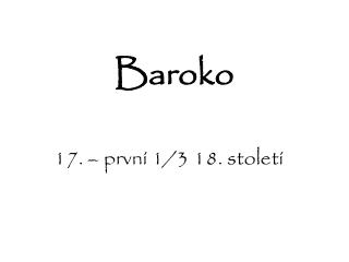 Baroko