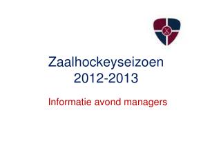 Zaalhockeyseizoen 2012-2013