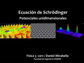 Ecuación de Schrödinger Potenciales unidimensionales