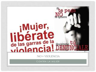 no + Violencia