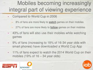 Mobiles becoming increasingly integral part of viewing experience
